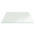 36" x 48" Tempered Glass Table Top with 1/4" Thickness, Flat Polished Edge and Safety Corners Clear Surface Replacement for Dining, Coffee or Office Tables Scratch Resistant