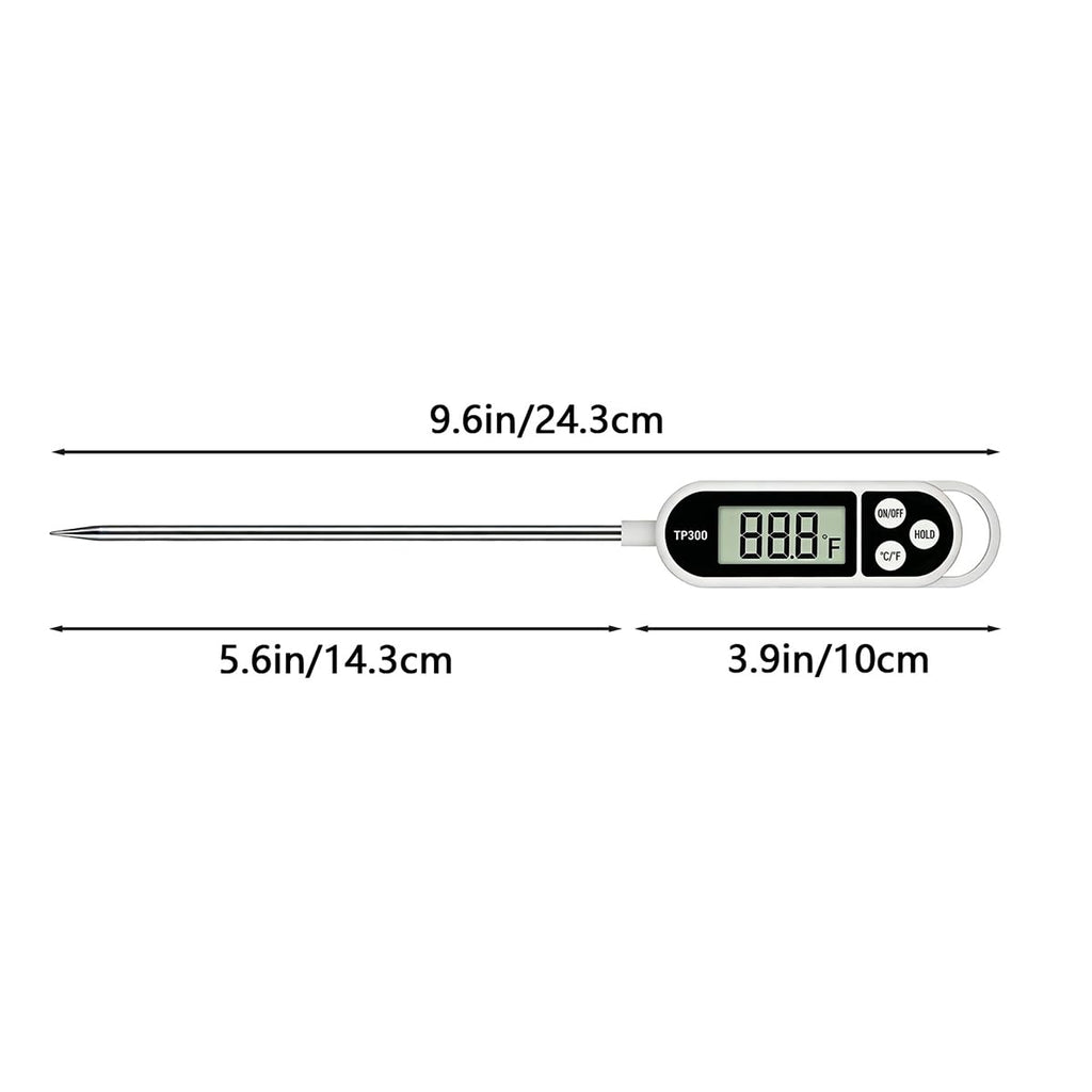 BAEMEFLE Candy Thermometer Digital Instant Read for Meat Kitchen Cooking Food Oil Deep Fry BBQ Grill Smoker (1, 9.4in)