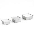 EVERSTEN CuBE Low 3PCS Set Stainless Steel Food Storage Containers With Lids and 3 Net Kitchen Appliances Dishwasher Safe Premium South Korea