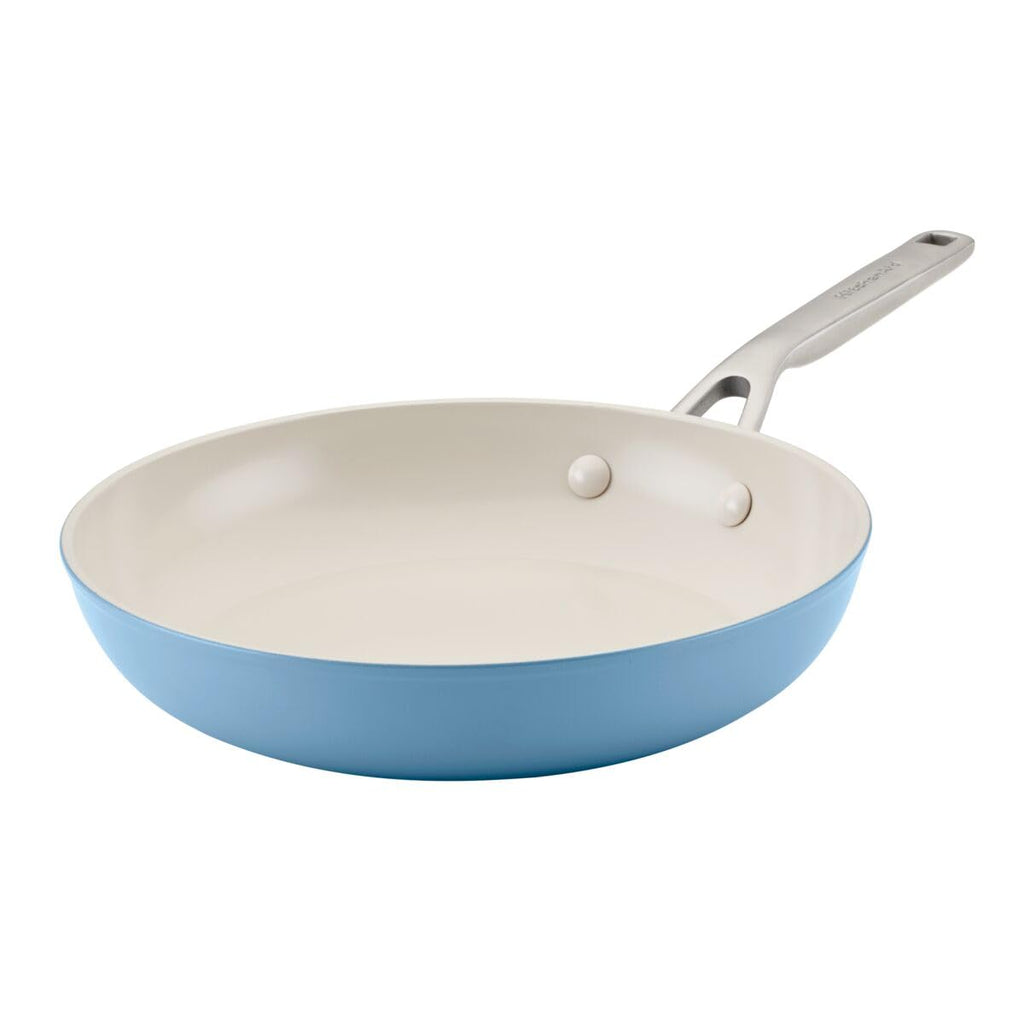 KitchenAid Hard Anodized Ceramic Nonstick Cookware Pots and Pans Set, 9 Piece - Blue Velvet