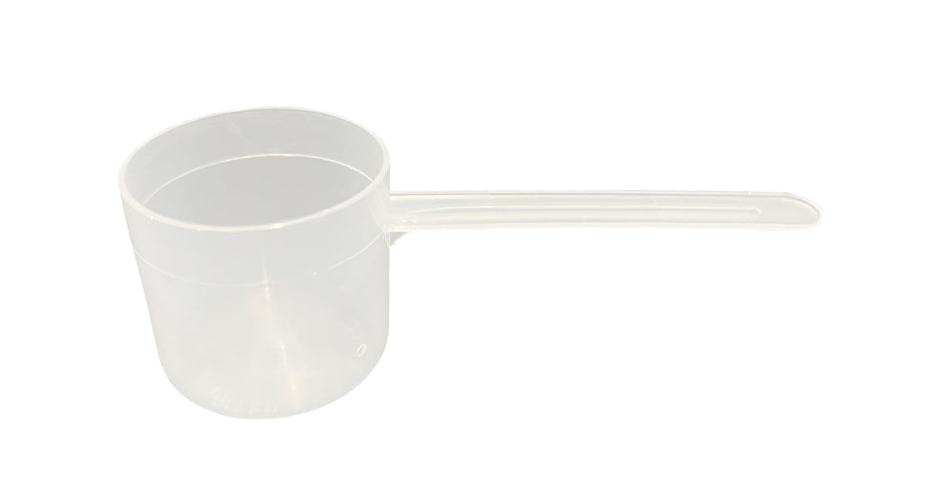 Supplement and Supply 55 mL (55 CC | 1.86 Oz.) Long Handle Plastic Measuring Scoop for Coffee, Protein Powder, Pet Food, Spices, Grains, Dry Goods – Food-Grade BPA-Free (Pack of 100)