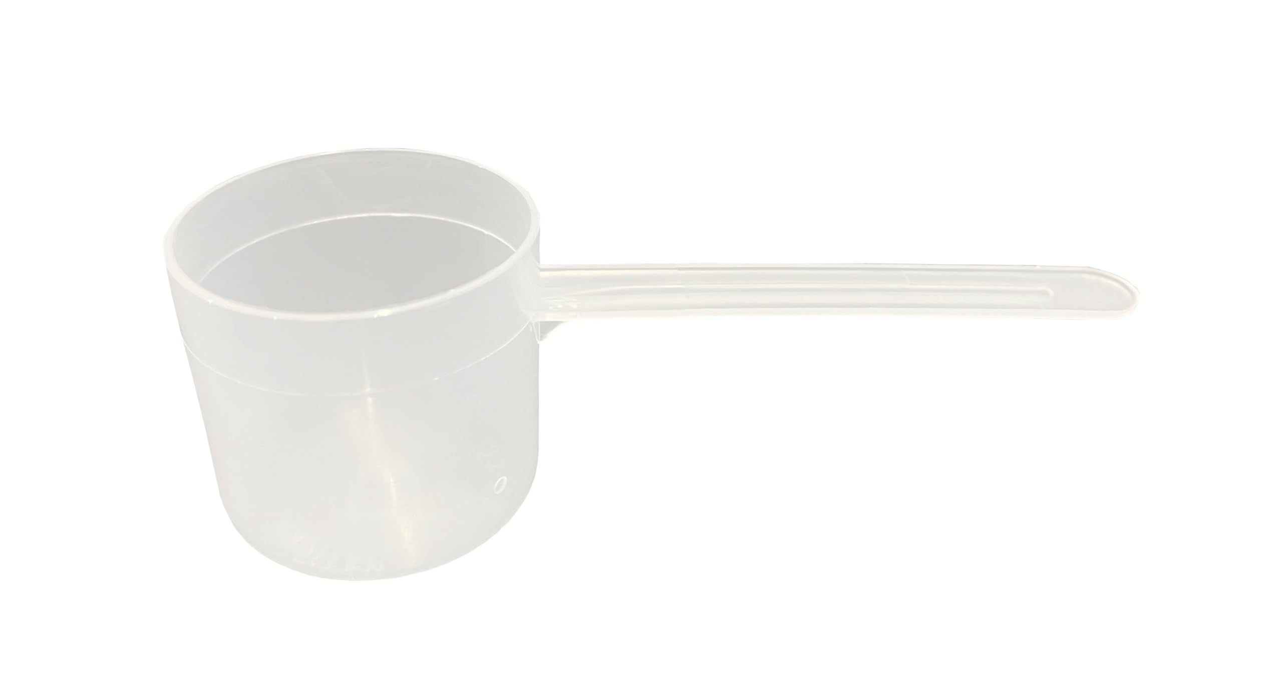 Supplement and Supply 55 mL (55 CC | 1.86 Oz.) Long Handle Plastic Measuring Scoop for Coffee, Protein Powder, Pet Food, Spices, Grains, Dry Goods – Food-Grade BPA-Free (Pack of 100)