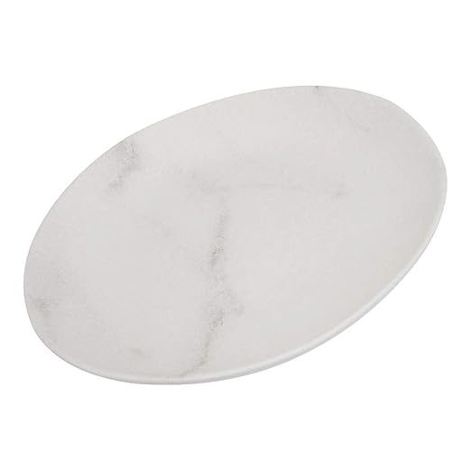 Carlisle FoodService Products Ridge Reusable Plate Rimless Plate for Home and Restaurant, Melamine, 11 Inches