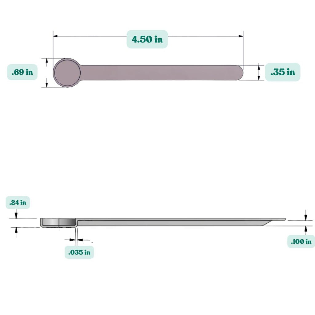 Supplement and Supply 1 mL (1 CC) Long Handle Plastic Measuring Spoon for Coffee, Protein Powder, Pet Food, Spices, Grains, Dry Goods – Food-Grade BPA-Free (Pack of 10)