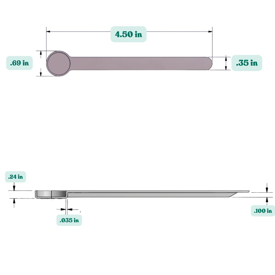 Supplement and Supply 1 mL (1 CC) Long Handle Plastic Measuring Spoon for Coffee, Protein Powder, Pet Food, Spices, Grains, Dry Goods – Food-Grade BPA-Free (Pack of 10)