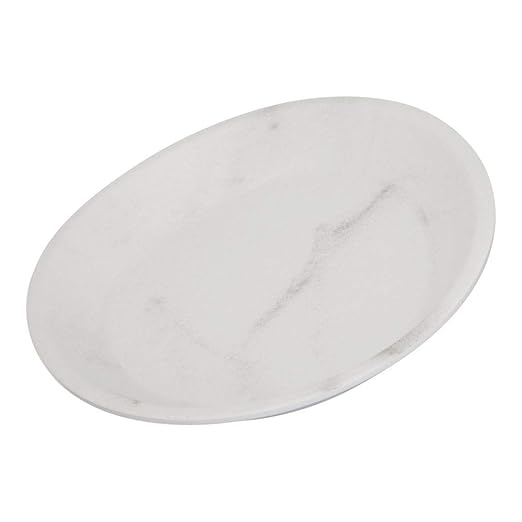 Carlisle FoodService Products Ridge Reusable Plate Rimless Plate for Home and Restaurant, Melamine, 11 Inches