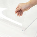 Warmstar Clear Table Cover Protector 24 x 60 Inch,1.5mm Thick Plastic Table Cover Rectangle,PVC Clear Table Protector,Desk Protector Mat for Kitchen, Dresser, Writing Desk，Dining Room Table