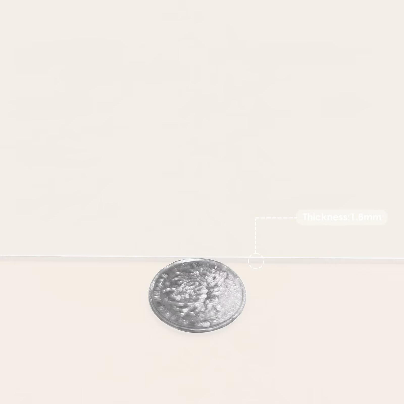 Zinkooat Faux Leather Table Cover,1.8mm Thick,17x72 Inch Desk Cover,Dresser Cover Top,Dresser Protector Top,Dresser Cover,End Table Cover.(White+White,17x72)