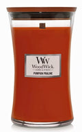 WoodWick Pumpkin Praline Holiday Candle Gifts for Women and Men, 21.5 oz Large Hourglass Candle with Crackling Wick