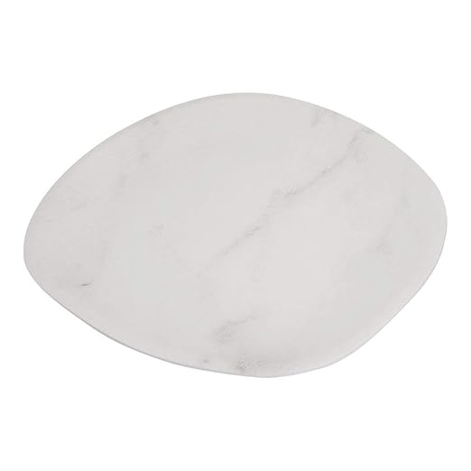 Carlisle FoodService Products Ridge Reusable Plate Rimless Plate for Home and Restaurant, Melamine, 11 Inches