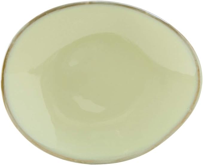 Tuxton China GAA-651 Ellipse Plate, 10" x 8-1/4", oblong, microwave & dishwasher safe, oven proof, fully vitrified, lead-free, ceramic, TuxTrendz, Artisan