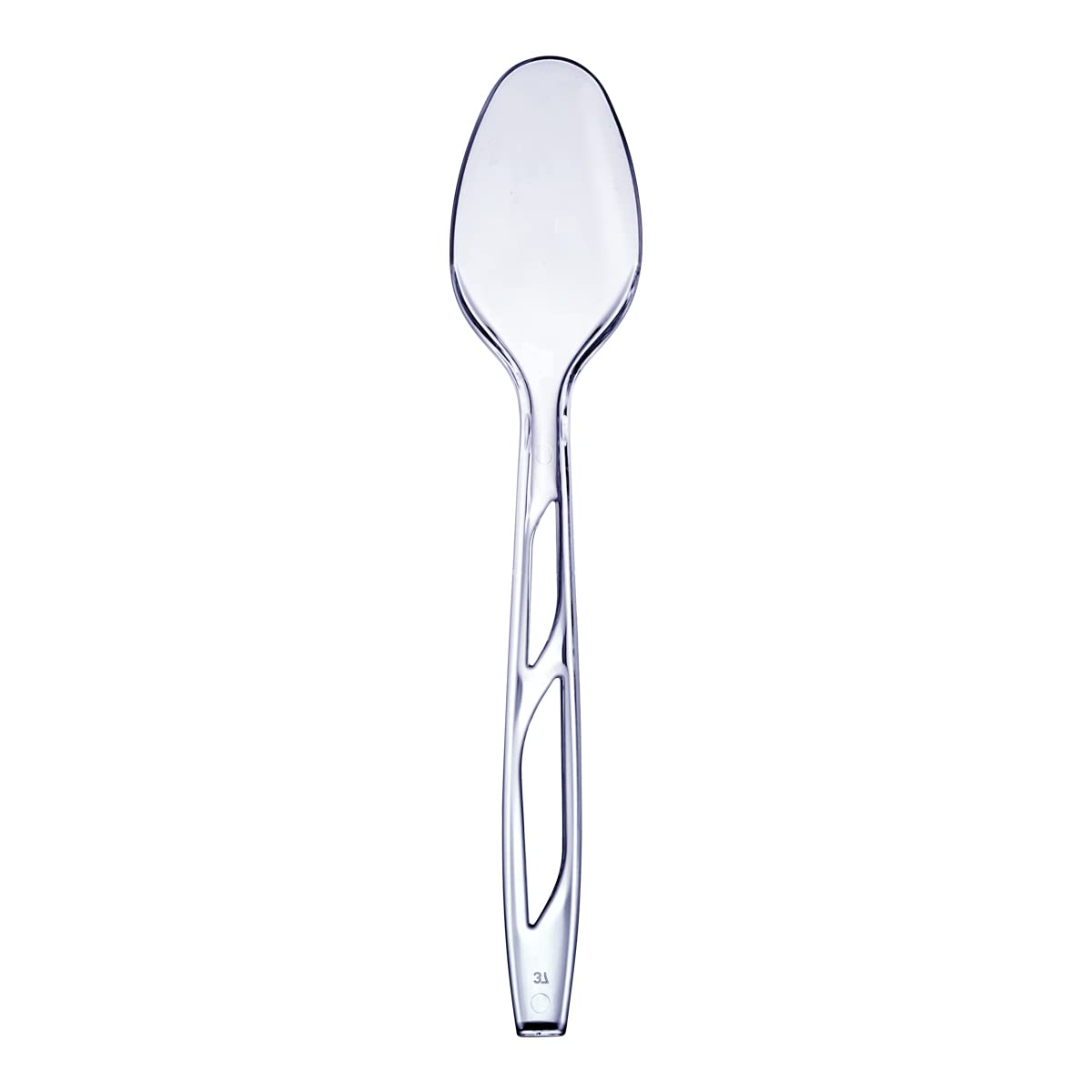 GUSTO [200 Count] Premium Heavyweight Spoons Plastic Disposable, Clear Plastic Spoons Heavy Duty, Perfect for Parties, Events, and Catering (Formerly Comfy Package)