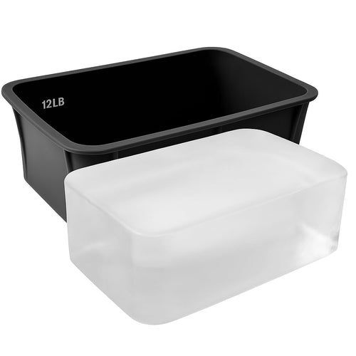 12LB Large Ice Block Mold for Cold Plunge & Ice Bath, large silicone molds