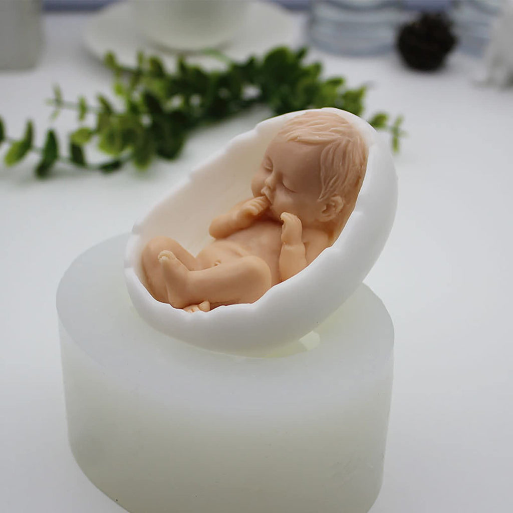 Baby Shape Silicone Handmade Soap Mold - Aroma Plaster Candle & Ice Sculpture Mold