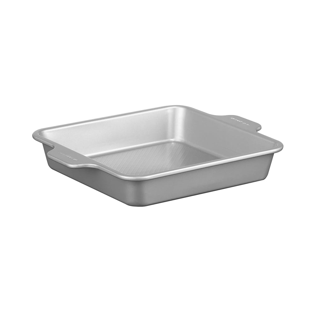 Starfrit The Rock Wav 9" Non-Stick Square Baking Pan, Carbon Steel, Grey