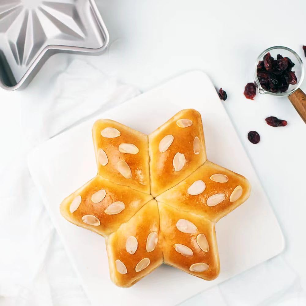 Makidar Specialty Forms NonStick Baking Tray Shaped Cake Bread Pizza Baking Pan Golden Carbon Steel