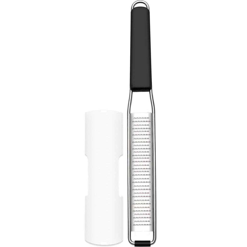 Cambom Lemon & Citrus Zester, Cheese Graters with Stainless Steel Sharp Blade for Parmesan Cheese, Ginger, Garlic, Nutmeg, Chocolate, Vegetables, Fruits, Dishwasher Safe Shredder Fine Blade