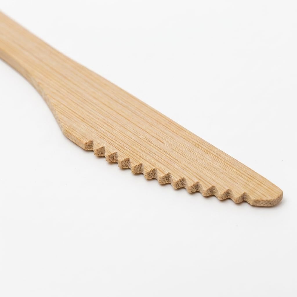 2 ZEBRAZ Bamboo Spoons 300 Count - Bulk Disposable Utensils Catering