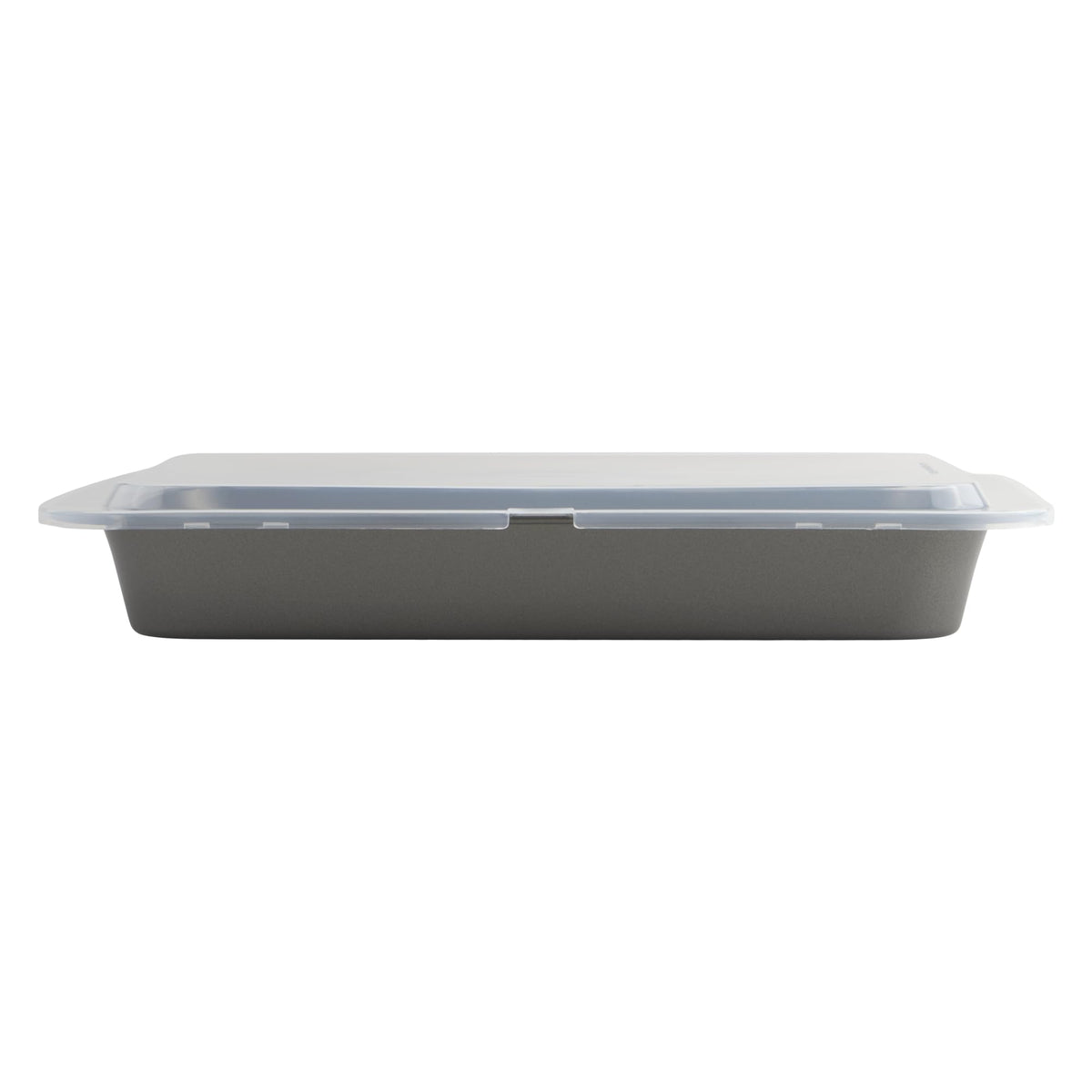 GoodCook Set of 2 Nonstick Steel 13" x 9" Cake Baking Pans with Covers, Gray