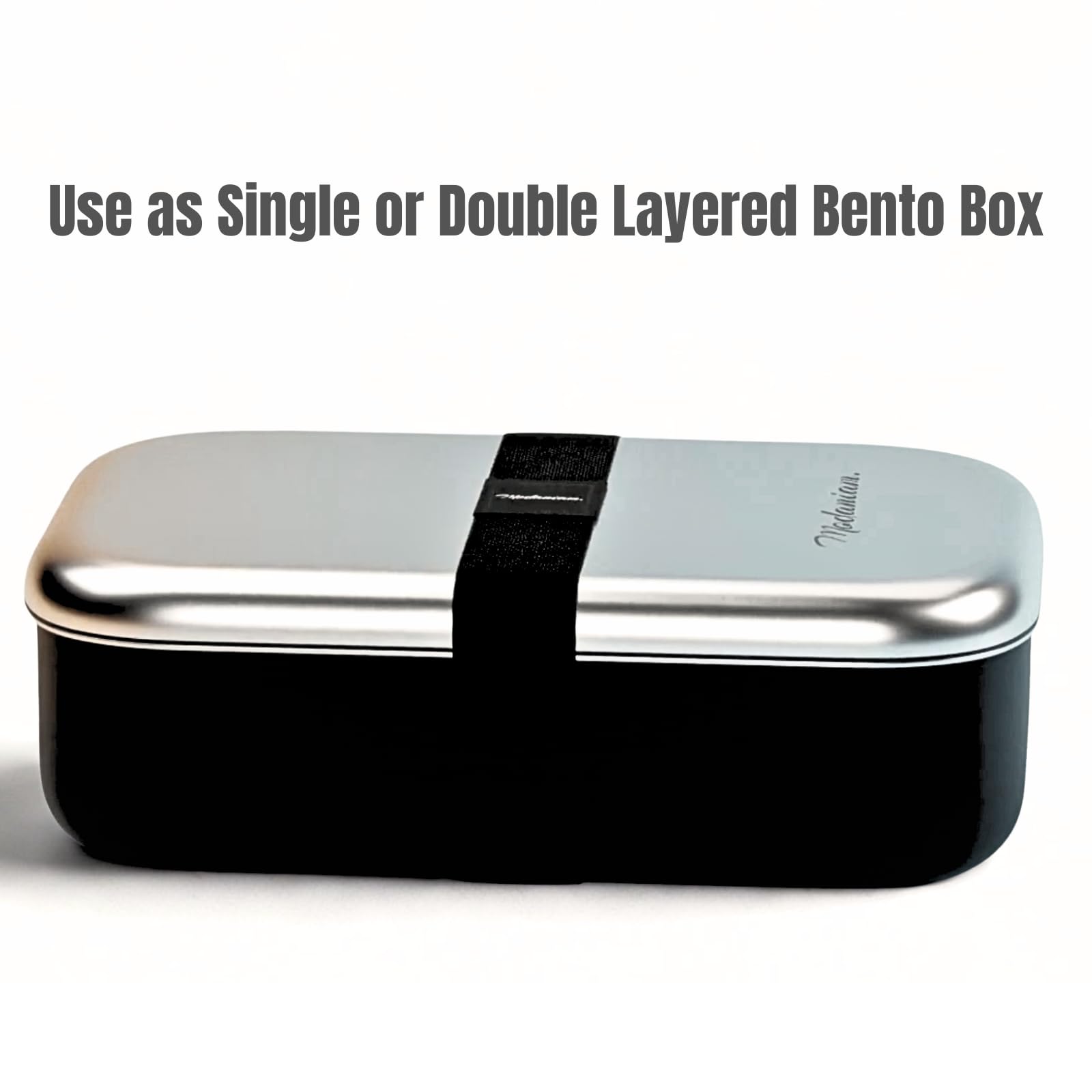 Modaniam Leak Proof Stainless Steel Bento Box, Stainless Steel Lunch Box For Adults, Metal Bento Box, Japanese Lunch Container, Large With Compartment, Korean Bentobox, Non Toxic, Microwave Safe