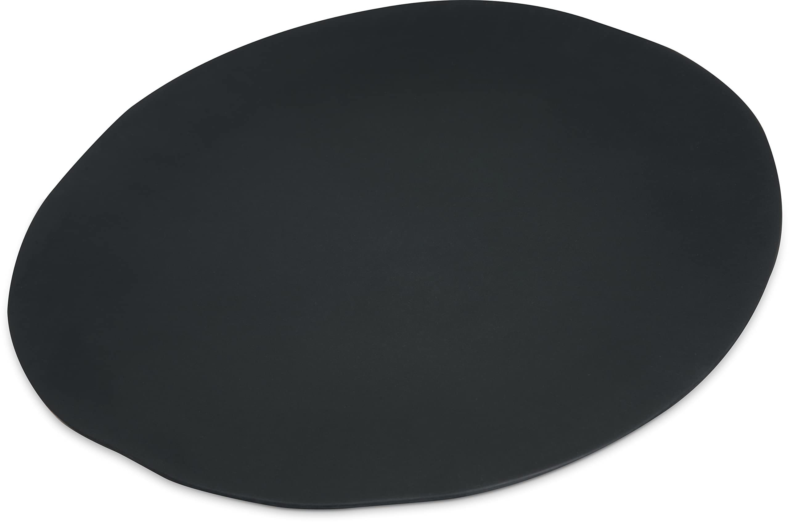 Carlisle FoodService Products Ridge Reusable Plate Rimless Plate for Home and Restaurant, Melamine, 11 Inches, Slate, (Pack of 12)