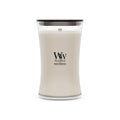 WoodWick Tonka & Almond Milk Gifts for Women and Men, 21.5 oz Large Hourglass Candle with Crackling Wick