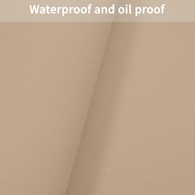 Dresser Top Cover - Can Be Used On Both Sides Waterproof and Easy to Clean Good Flatness Used for Dresser Table(Light Brown+Gray 10x60)