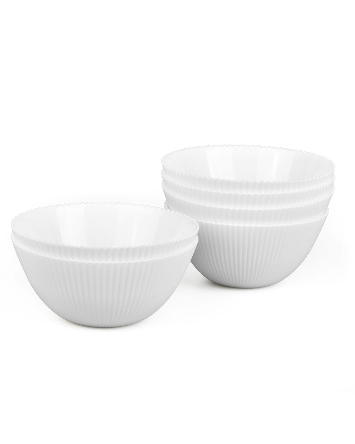 LaGlint 27 OZ Max Black Opal Glass Soup Cereal Bowl Set of 6, 7.2 Inch