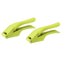 uxcell 2pcs Garlic Press, 7.5 Inch Stainless Steel Garlic Slicer Crusher Tool Kitchen Utensil for Home Cooks and Professional Chefs, Green