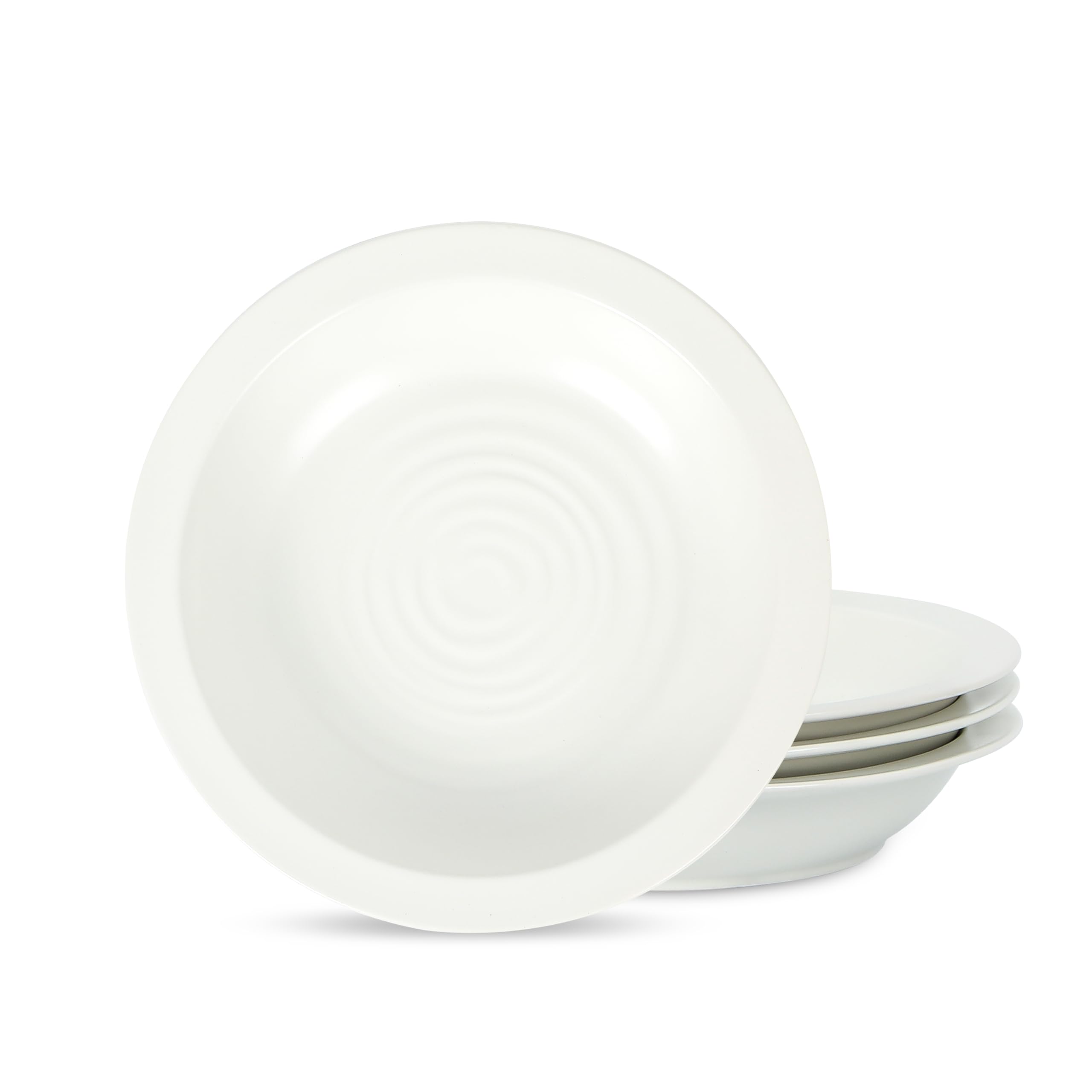 Stone Lain Orbit Pasta Bowls Set, 18.2 Oz - White, Set of 4