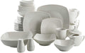 Gibson Home Zen Buffetware 39 Piece Dinnerware Set, White
