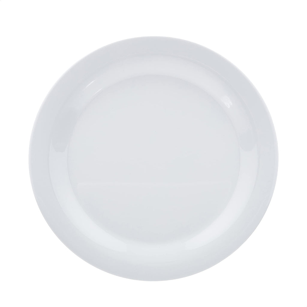 Amazon Basics Melamine Dinner Plates for Restaurants and Home, Dishwasher Safe, BPA Free, Break and Crack Resistant, 10.5", White, 6-Piece Set