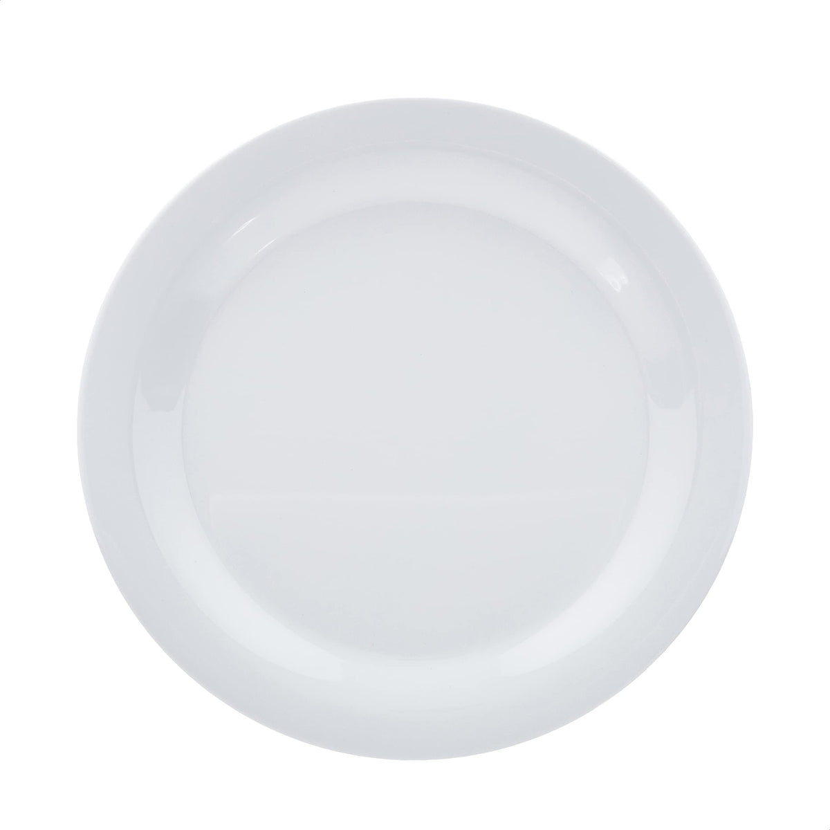 Amazon Basics Melamine Dinner Plates for Restaurants and Home, Dishwasher Safe, BPA Free, Break and Crack Resistant, 10.5", White, 6-Piece Set
