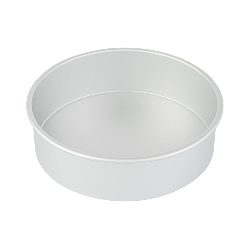 Restaurantware-Met Lux 10 x 3 Inch Straight-Sided Baking Tin, 1 Round Cake Pan - Oven-Ready, Freezable, Anodized Aluminum Round Baking Pan, Greaseproof, For Layer Birthday Cake
