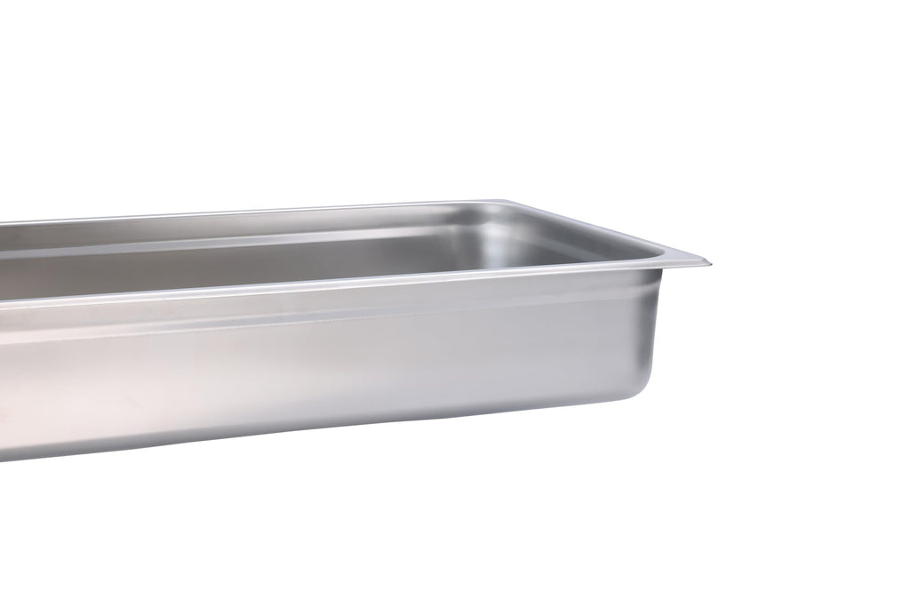 BIRDROCK HOME Stainless Steel Steam Table Pan - Hotel, Restaurant & Catering Supplies - 24 Gauge Steel, 14 qt Capacity - Meal Prep, Cooking, & Food Storage Container - 4" Depth, Full-Size (6 Pack)