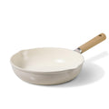 CAROTE 10" Ceramic Frying Pan Skillet, Non Stick Skillet Chef's Pan, Healthy & PFOA/PFAS Free, Induction-Compatible, Taupe