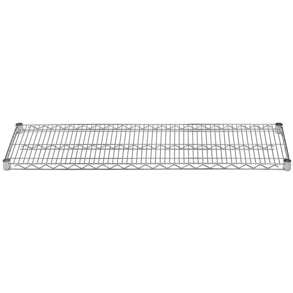 Shelving Inc. 14" d x 18" w Chrome Wire Shelving with 2 Tier Shelves