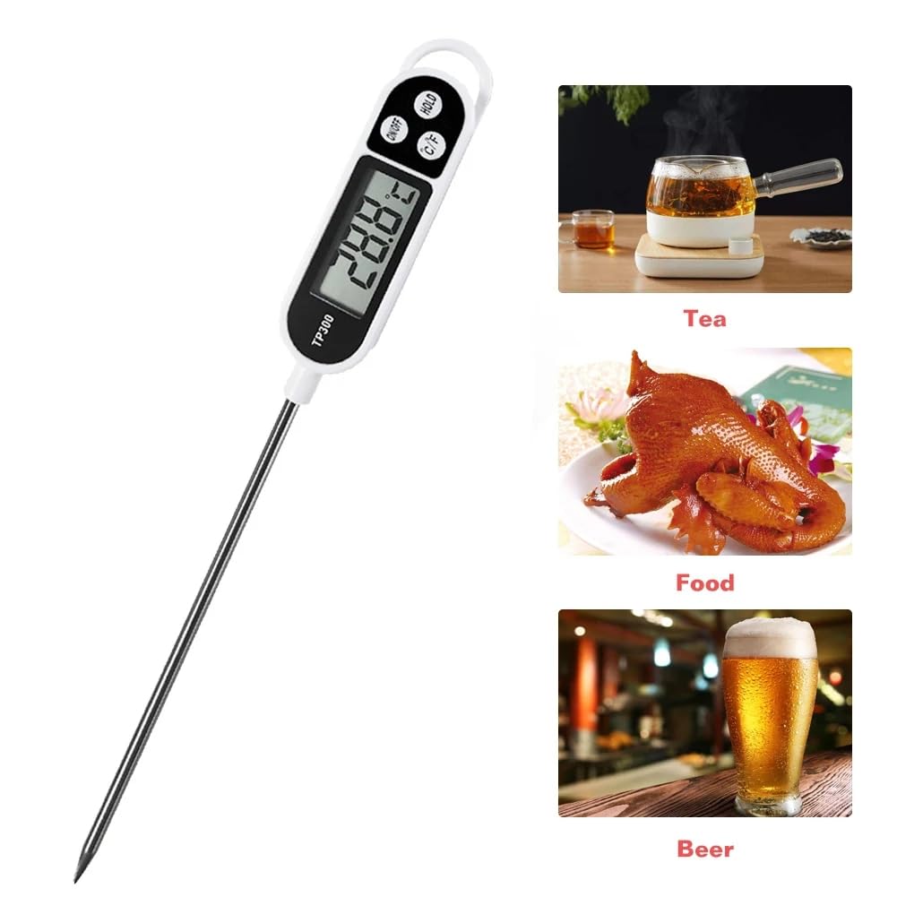 BAEMEFLE 6pcs Candy Thermometer Digital Instant Read for Meat Kitchen Cooking Food Oil Deep Fry BBQ Grill Smoker (6, 23.2in)