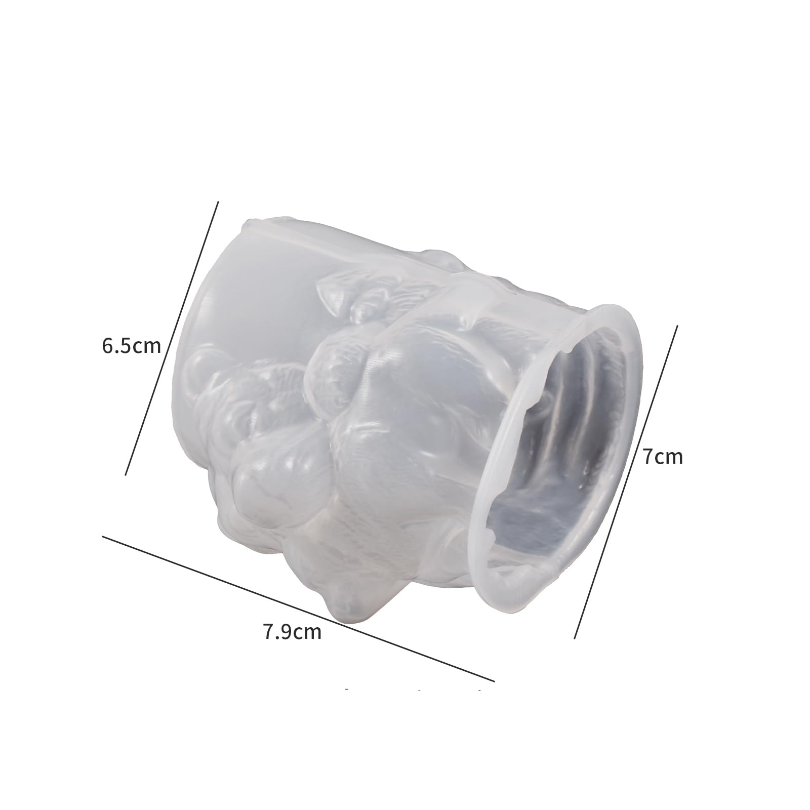 Resin Casting Mold Resin Making Molds Silicone Mold for Candle Home Decorate Mold 3D Animal Mold Candle Making Mold (Animal-Column-Bear)