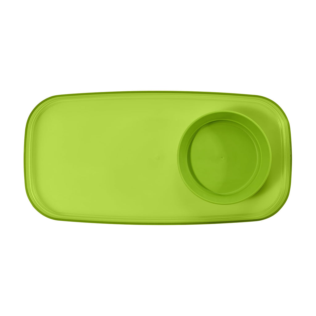 madesmart dipware Small Serving Plate, Stackable & Removable Dip Bowl for Salsa, Queso, Salad, Olives, Dishwasher & Microwave Safe, Multipurpose Plate & Bowl, Lime