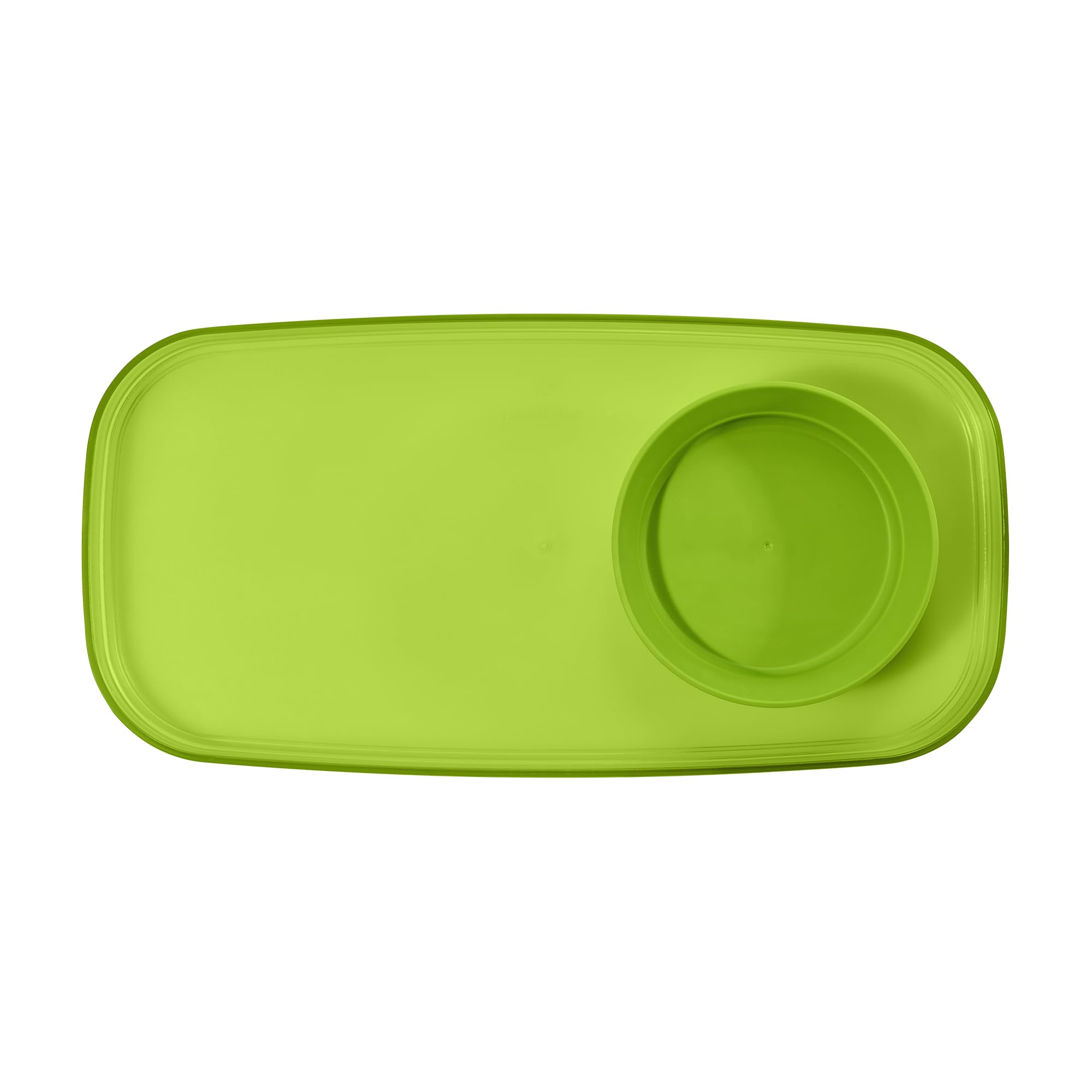 madesmart dipware Small Serving Plate, Stackable & Removable Dip Bowl for Salsa, Queso, Salad, Olives, Dishwasher & Microwave Safe, Multipurpose Plate & Bowl, Lime