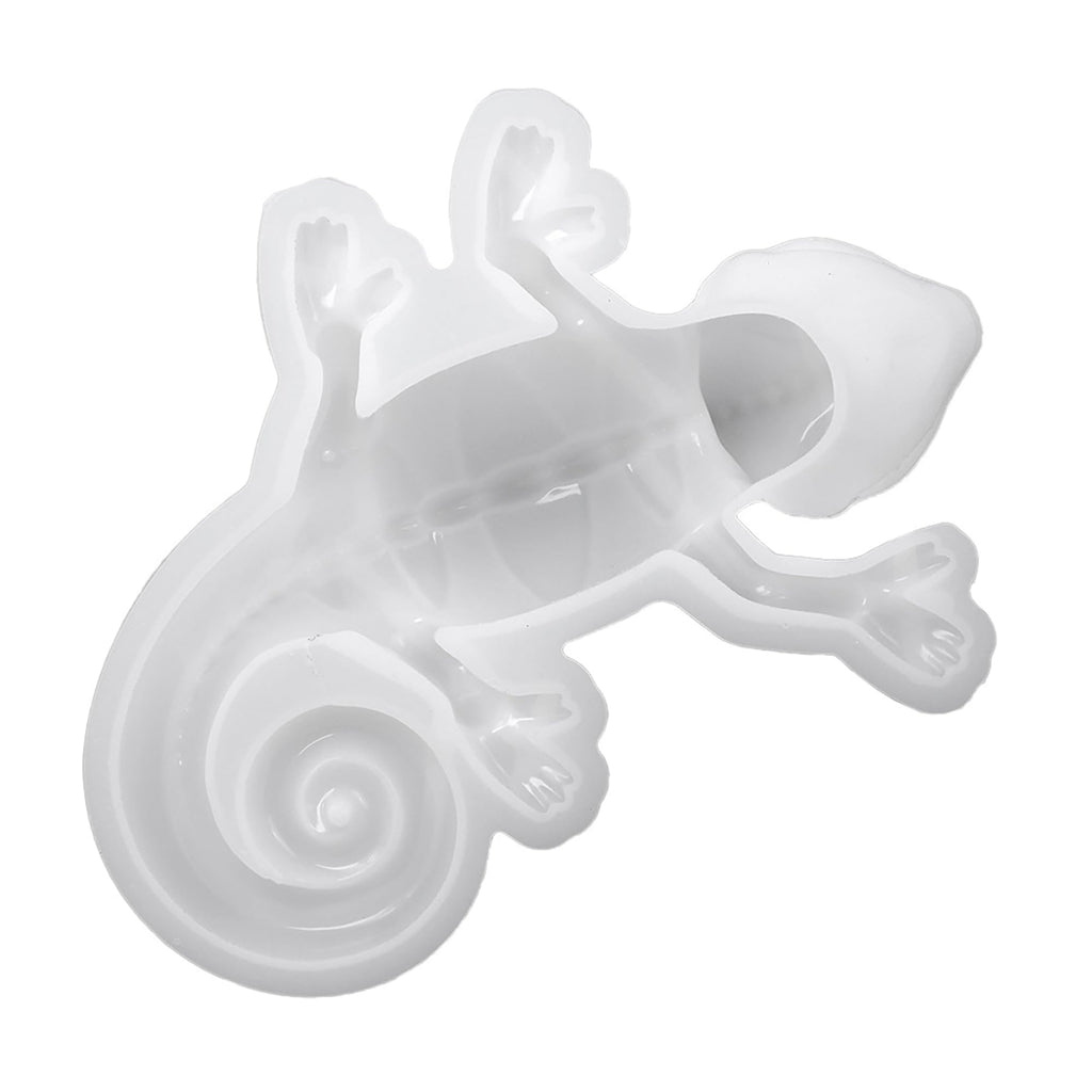 Lizard Animal Cylinder Candle & Resin Mold - Resin Casting Silicone Molds for Home Decor & Candle Making Wave Spiral Mold