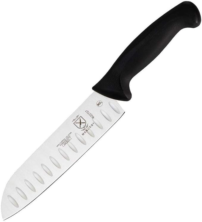 Mercer Culinary M22508 Millennia Black Handle, 8-Inch Wavy Edge