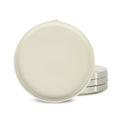 Stone Lain Bao 4-Piece Dinner Plate Set Stoneware, Beige