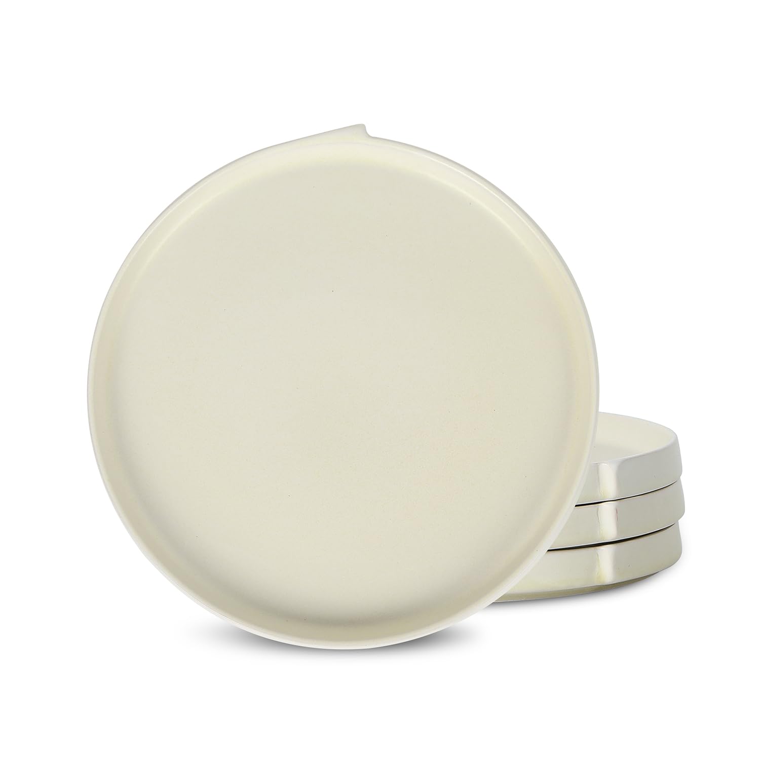 Stone Lain Bao 4-Piece Dinner Plate Set Stoneware, Beige