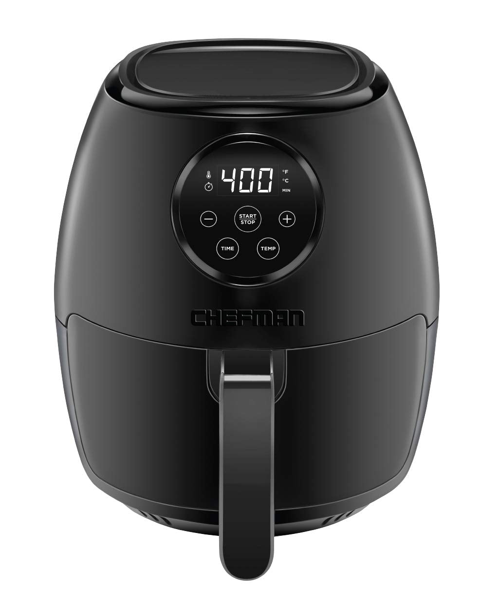 Chefman Digital 3.6 Quart Touch Screen Air Fryer Oven w/Space Saving Flat Basket, Healthy Oil-Free Airfryer w/ 60 Minute Timer & Auto Shutoff, Dishwasher Safe Parts, BPA-Free, Black