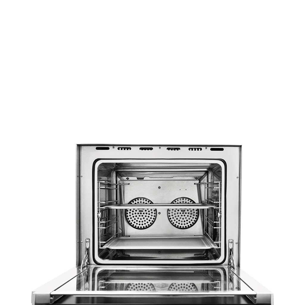 KWS CO-3 1600W Commercial Countertop Convection Oven, 2 Cu. Ft. - 120V, 4-Tier Toaster w/Front Glass Door, Electric Baking Oven