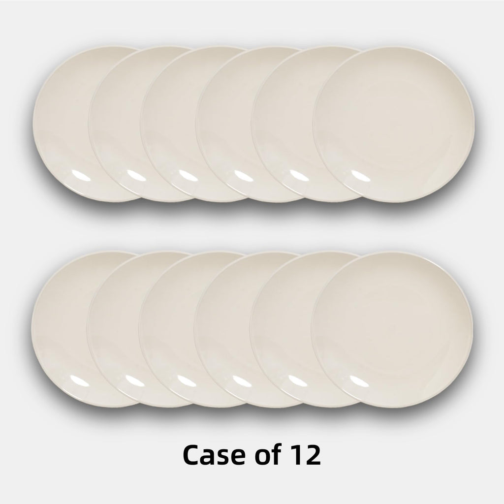 IRESTAURANT PLUS Stoneware Coupe Commercial Grade Dinnerware, Ivory, Plate 12.25", Case of 12