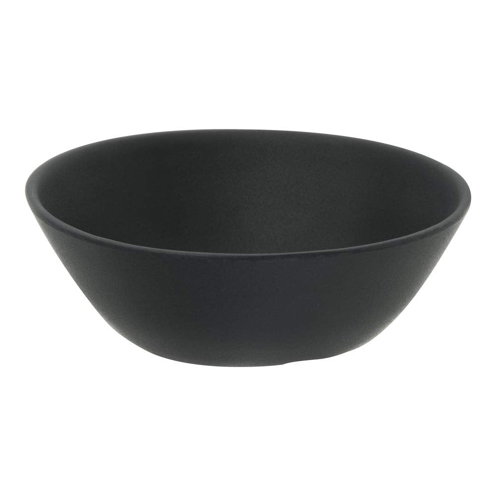 Carlisle FoodService Products Ridge Reusable Plastic Bowl Soup Bowl for Home and Restaurant, Melamine, 8 Ounces, Slate