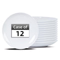 IRESTAURANT PLUS Stoneware Coupe Commercial Grade Dinnerware, Bright White, Plate 10.5", Case of 12